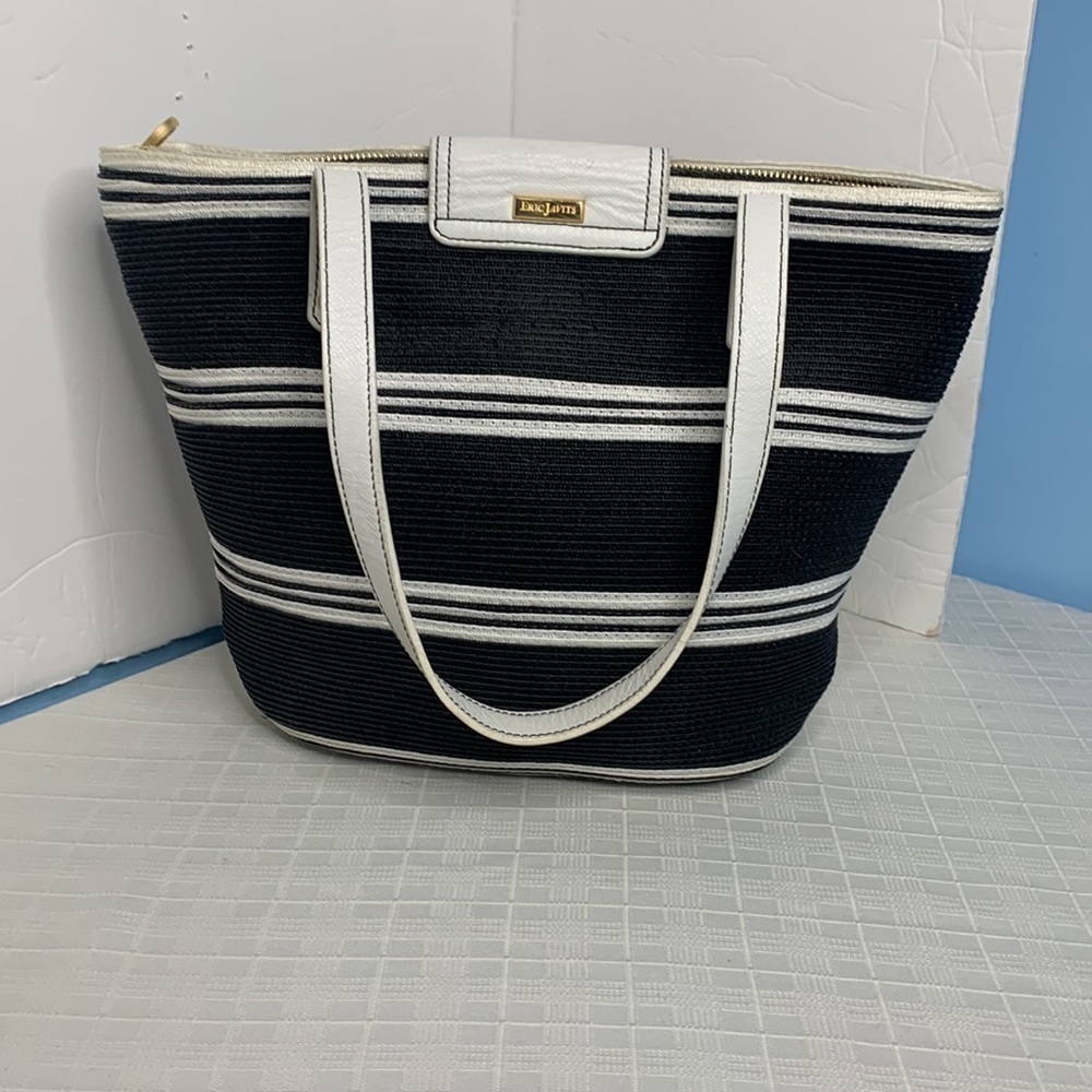 Eric Jarvis, straw and leather tote - Picture 2 of 8